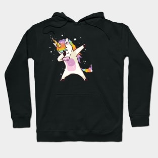 Dabbing unicorn funny shirt- Hoodie